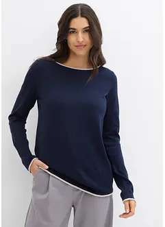 Pullover mit U-Boot-Ausschnitt, bonprix