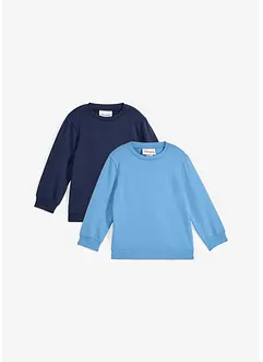 Sweatshirt aus weichem Baumwoll-Mix (2er Pack), bonprix
