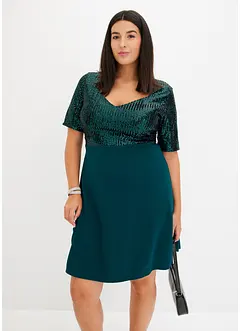 Robe courte à sequins, bonprix