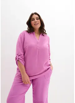Leinen-Bluse, 3/4-Arm, bonprix