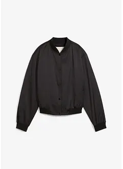 Kurzer Blouson aus glänzendem Satin, bonprix