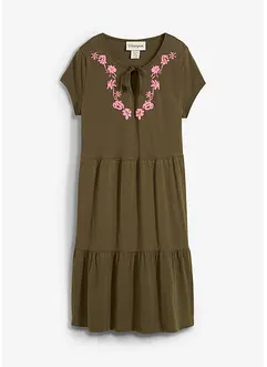Baumwoll Tunika-Kleid, kurzarm, bonprix