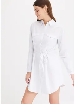 Gestreiftes Hemdkleid aus Popeline, bonprix