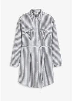 Gestreiftes Hemdkleid aus Popeline, bonprix