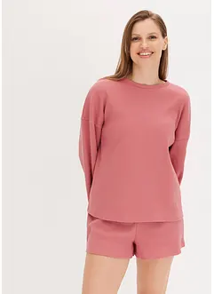 Oversized Loungewear Shorty Hausanzug aus Waffeljersey, bonprix