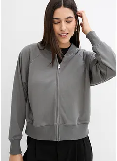 Sweat zippé, style bomber, bonprix