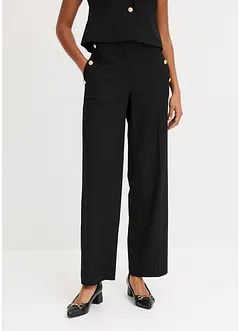 Marlenehose mit dekorativen Knöpfen, bonprix