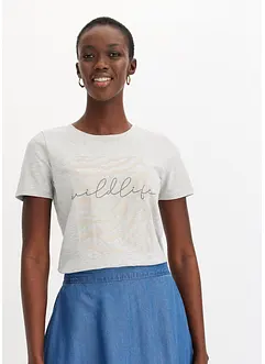 Shirt mit platziertem Zebra Druck, bonprix