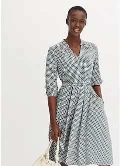 Jersey-Blusenkleid mit Bindeband (2.tlg-Set), bonprix