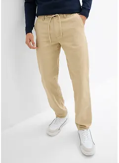 Pantalon chino ample, 100% coton, droit, bonprix