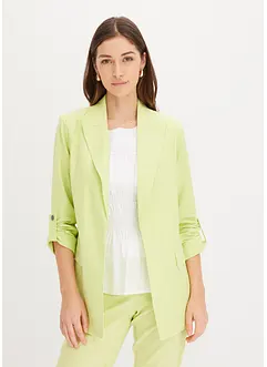 Blazer en lin à manches froncées, bonprix