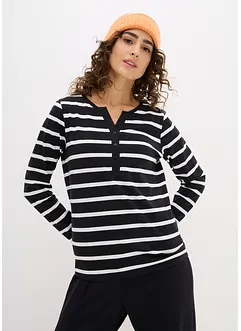 Henleyshirt aus reiner Bio-Baumwolle, bonprix