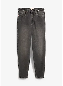 Jean mom cropped taille haute, peu extensible, bonprix