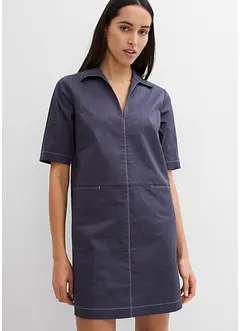 Robe-chemise en matière élastique, bonprix