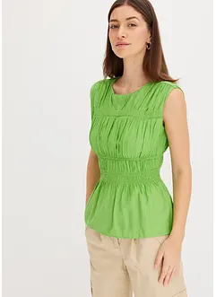 Blouse sans manches en viscose mélangée, bonprix