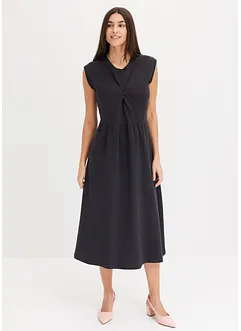 Ausgestelltes Jerseykleid mit Twistdetail, bonprix
