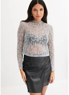 Langarmshirt mit Glitzerdetail, bonprix