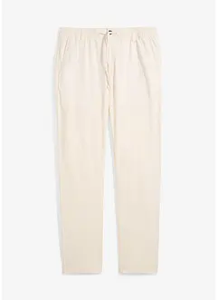 Pantalon chino avec lin, Regular, droit, bonprix