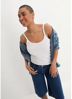 Spaghettiträger-Top aus reiner Bio Baumwolle, (2er-Pack), bonprix