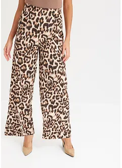 Pantalon fluide en satin brillant, bonprix