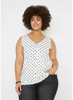 Top avec patte de boutonnage, bonprix