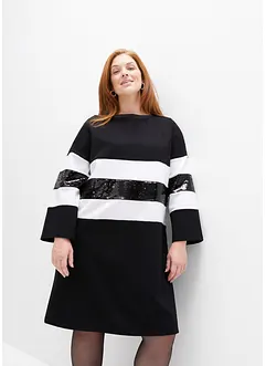 Puntokleid mit Pailletten, bonprix