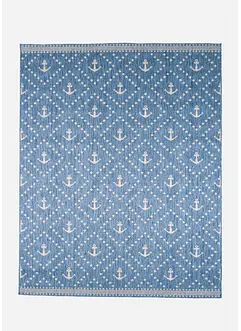 Tapis intérieur et extérieur avec motif d'ancres, bonprix