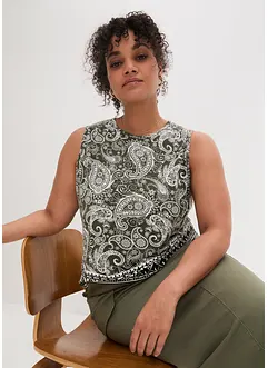Top mit Muster aus Viskose, bonprix