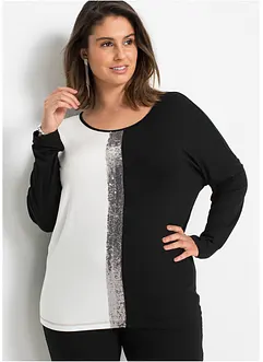 Shirt mit Pailletten, bonprix