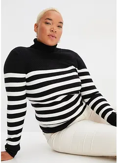 Rollkragenpullover aus Viskose-Mix, bonprix