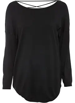 Pull en fine maille de viscose mélangée, bonprix