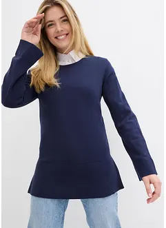 Feinstrickpullover aus Baumwoll-Mix, bonprix