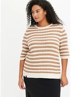Strickshirt, halbarm, bonprix