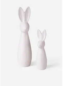 Figurine déco lot de 2 lapins, bonprix