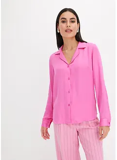 Viskose-Satinbluse mit Reverskragen, bonprix