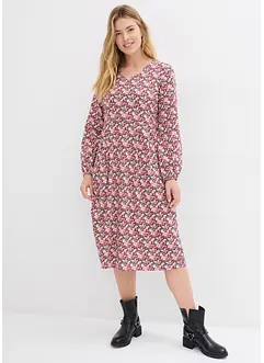 Baumwoll-Jerseykleid, Midilänge, bonprix
