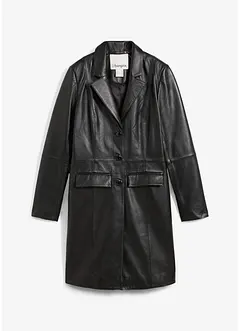 Manteau court en cuir d’agneau nappa, bonprix