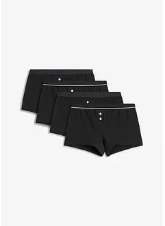Damen Boxer mit Bio-Baumwolle (4er Pack), bonprix