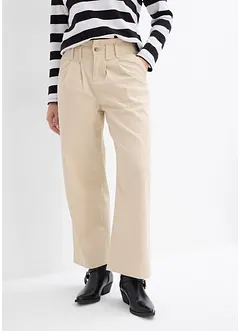 Pantalon raccourci en twill, bonprix