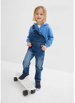 Salopette en jean extensible, Regular Fit, bonprix