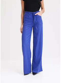 Bundfaltenhose aus Lyocell mit Bindeband, bonprix