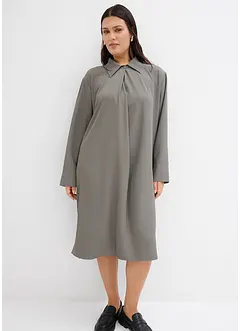 Robe midi à col, bonprix