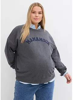 Sweat-shirt de grossesse et d'allaitement avec fermetures zippées, bonprix