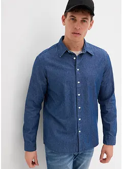 Chemise en jean 100% coton, manches longues, bonprix