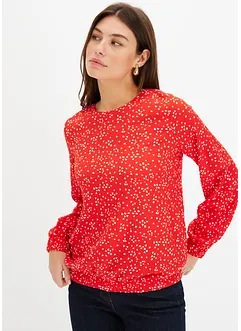 T-shirt manches longues en jersey crêpe, bonprix