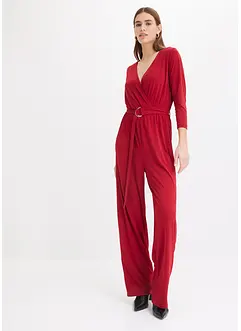 3/4-Arm Jumpsuit mit Gürtel, bonprix