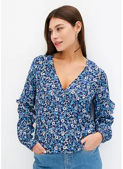 Blouse imprimée volantée, bonprix