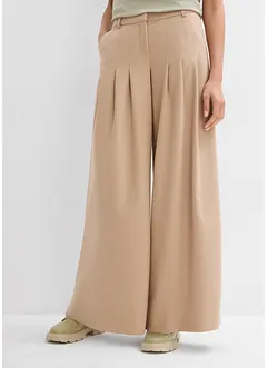 Pantalon à pinces taille haute en viscose mélangée, bonprix