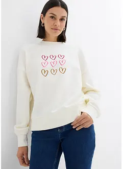 Sweat en coton mélangé, bonprix
