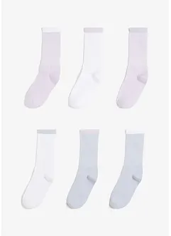 Lot de 6 paires de chaussettes de tennis en coton majoritaire, bonprix
